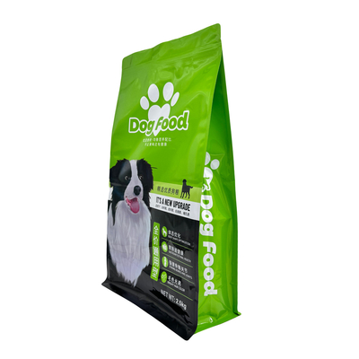 주문 2.5kg 커스텀 디자인 신선한 보관 중량 알루미늄 엽지 배열 평면 상자 바닥 재 닫을 수 있는 키프가 있는 개 음식 가방 online manufacture