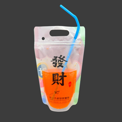 주문 개인용 음료 가방 성인 음료 가방 여름 파티 주스 음료 가방 칩과 빨대 online manufacture
