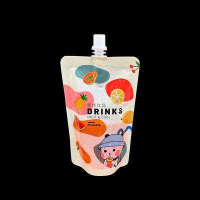 주문 BPA 무료 사용자 지정 인쇄 된 방울 서 있는 가방 아기 음식 액체 식품 수프 술 online manufacture