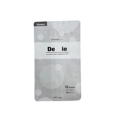 주문 매트 회색 알루미늄 필름 3 면 밀폐 라미네이트 지퍼와 평면 봉지 online manufacture
