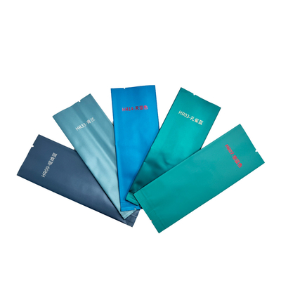 주문 금속 엽지 가루화 열 밀봉 차 커피 콩 파란색 색상 공기 밀착 online manufacture