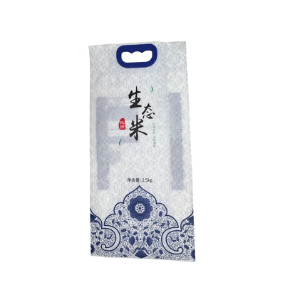 주문 5KG 10KG 쌀 포장 봉지 손잡이가있는 유연한 플라스틱 라미네이트 나일론 online manufacture