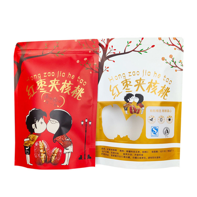 주문 맞춤형 인쇄 흰색 크래프트 서드업 가방 Ziplock 및 맞춤형 창문 online manufacture
