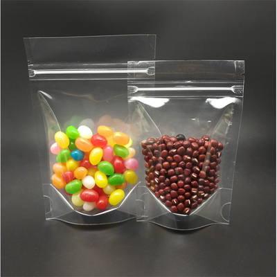 주문 크리스탈 맑은 서드업 포스, 견과류, 간식, 사탕 음식 포장용 지퍼 잠금 online manufacture