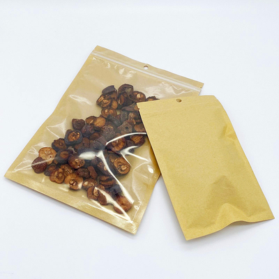 주문 환경 친화적 앞면 투명 맑은 창문 3면 봉인 납작 한 봉지 online manufacture