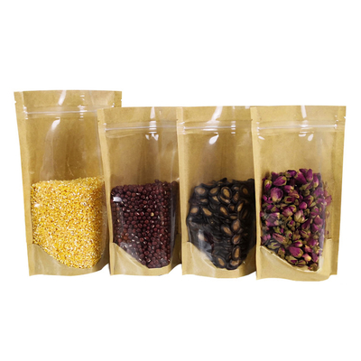주문 습기 방지 디지털 인쇄 Zipper Kraft 종이 서식 가방 건조 식품 간식 캔디 콩 포장 online manufacture