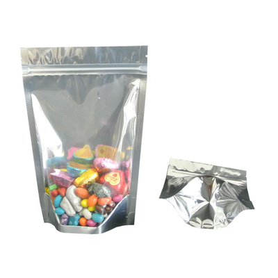 주문 포일 뒷받침 맑은 스탠 업 포지 / 투명 스탠 업 포지 지퍼와 함께 online manufacture