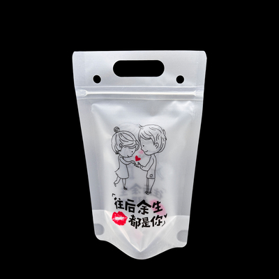 중량용 재부착 가능한 서식용 음료 가방 아이스 음료 가방 성인용 알코올, 주스, 스무시 지퍼로 포장