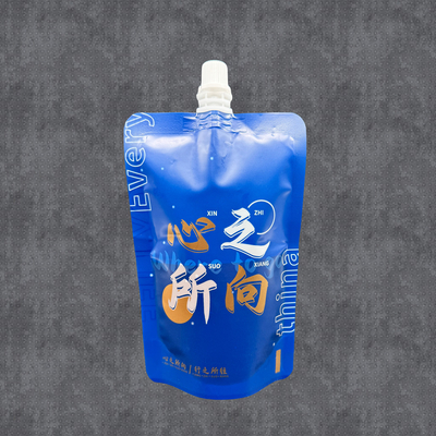 8 Oz 재사용 가능한 가출 방지 식품 등급 주문 인쇄 된 펌프 포지 뚜?? 이 있는 음료용 액체 포장