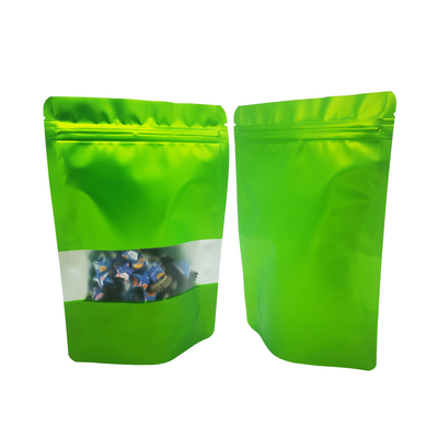 신선한 녹색 디자인 필름 라인어 냄새 방지 매트 표면 창문 봉지 재사용 Ziplock 가방 음식 보관