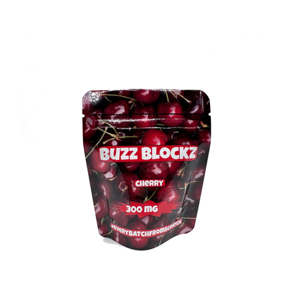 3.5 주문형 디지털 인쇄 된 Ziplock Top Foil Linered Stand Up Mylar Bags for Cherry Flavor Candy Gummies Packaging