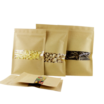 냄새 방지 플래트 3 면 밀폐 가방 맑은 창문과 함께 Ziplock